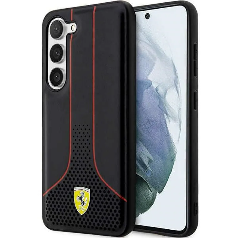 Ferrari FEHCS23SPCSK S23 S911 čierne/čierne pevné puzdro perforované 296 P