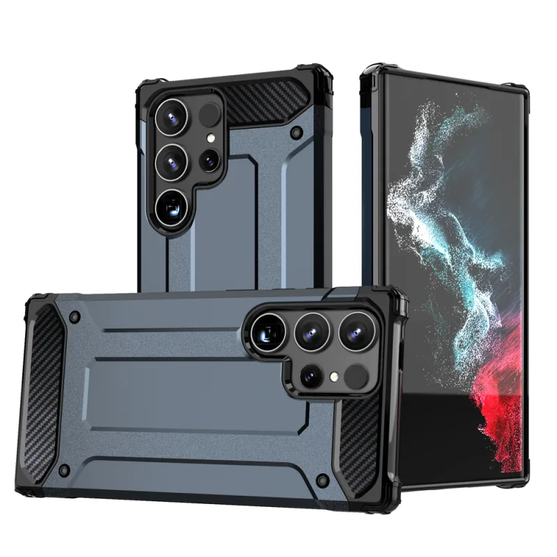Kryt Hybrid Armor pre Samsung Galaxy S25 Edge – modrý