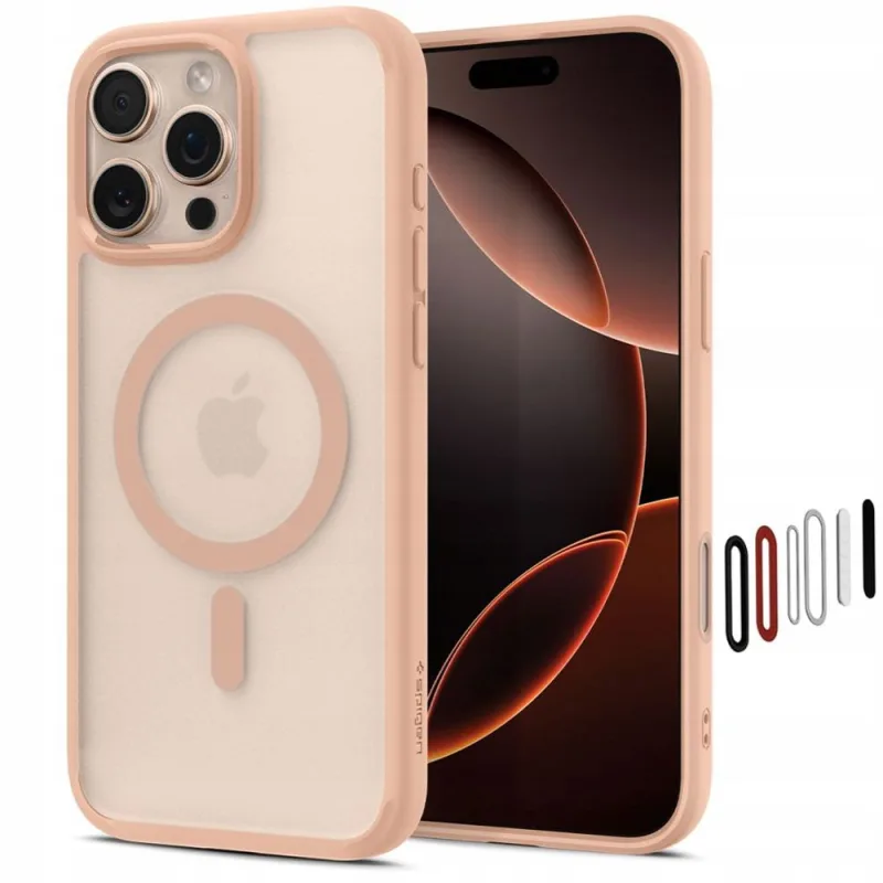 Puzdro Spigen Ultra Hybrid „T“ Magsafe iPhone 16 Pro – ružové