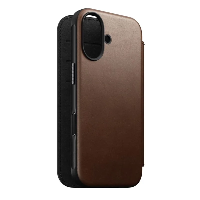 Nomad puzdro Modern Leather Folio Magsafe pre iPhone 17 - Brown