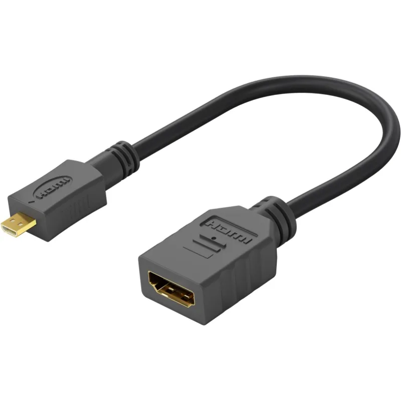 PromiumCord Flexi adaptér HDMI Typ A samica - micro HDMI Typ D samec pre…
