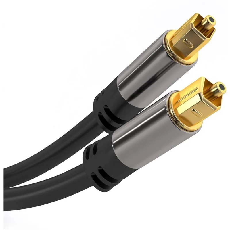 Kábel PremiumCord Toslink M/ M, 6 mm, 5 m, čierny kjtos6-5