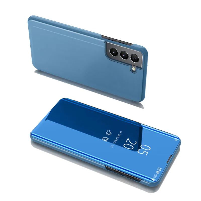 Clear View Case modrý kryt pre Samsung Galaxy S22+ (S22 Plus)