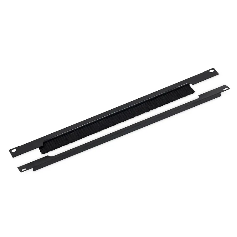 19" priechodný panel 1U rozdelený horizont. 350x21mm šedý RAC-ZP-X03-A3