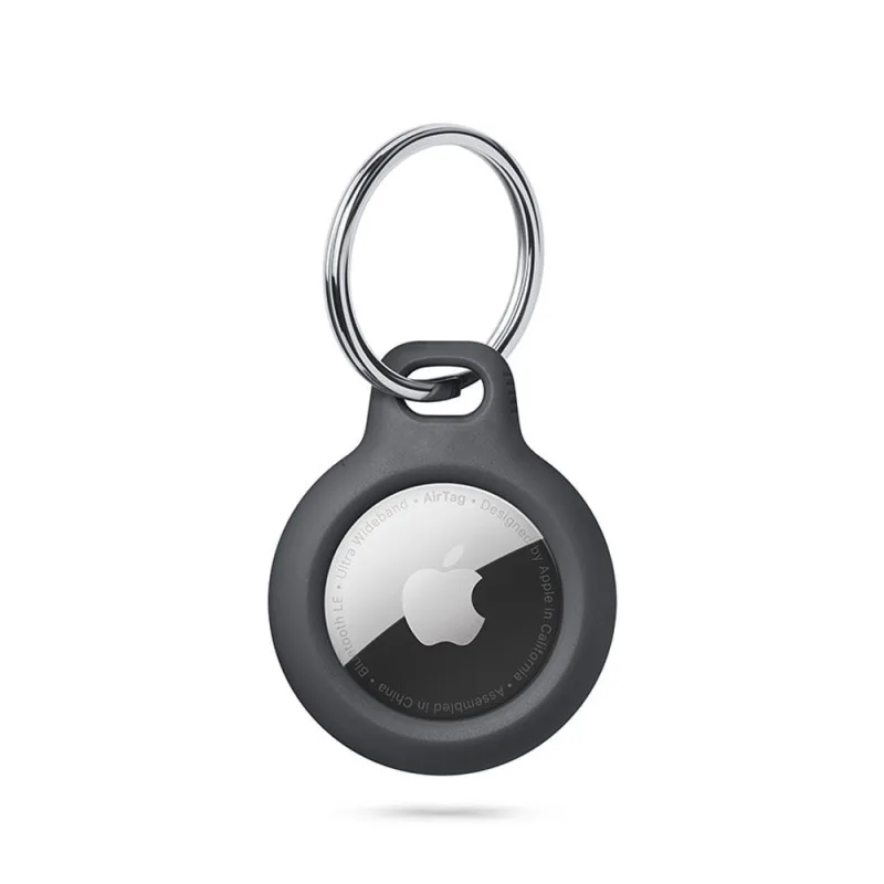 Hrubé puzdro Tech-Protect pre Apple AirTag s krúžkom - čierne
