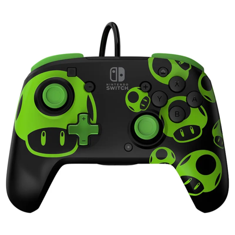 PDP Rematch Wired Controller 1Up Glow in The Dark for Nintendo Switch [500-134-GID]