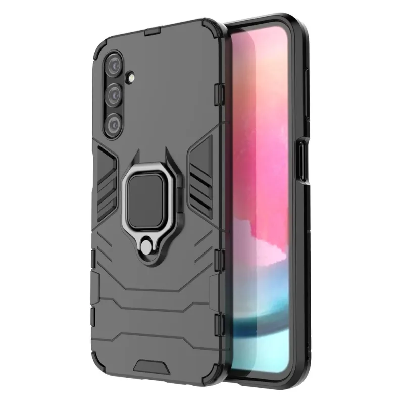 Púzdro Ring Armor pre Samsung Galaxy A24 4G pancierový kryt magnetický držiak prsteň čierny
