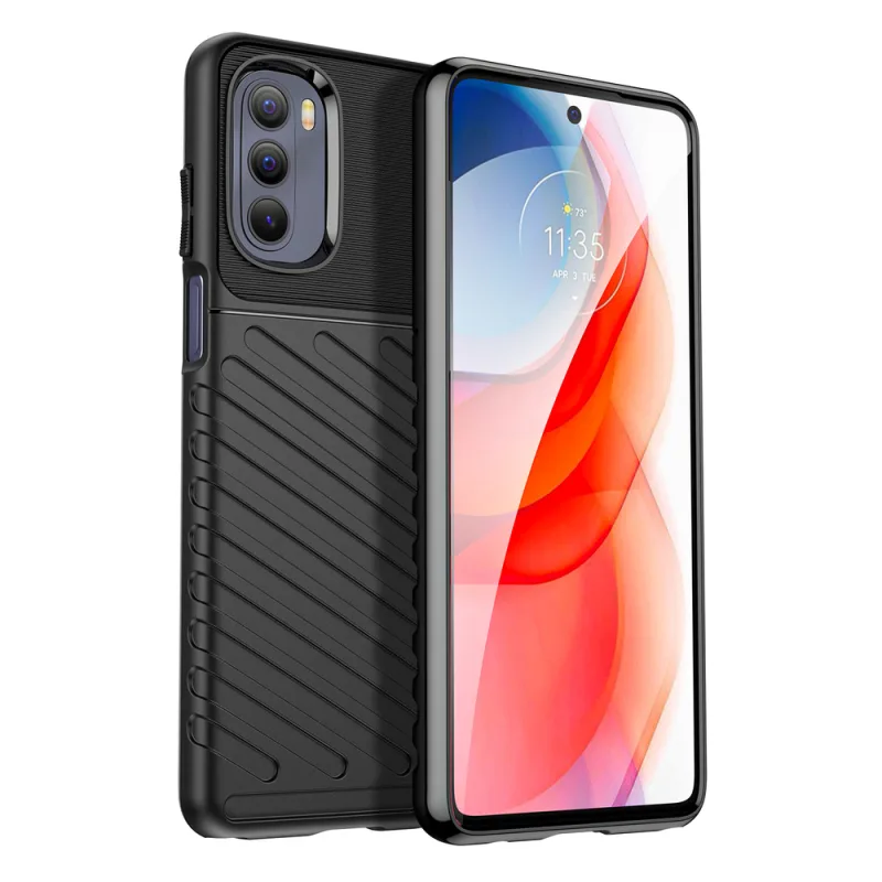 Flexibilný pancierový kryt Thunder Case pre Motorola Moto G Stylus 2022 čierny