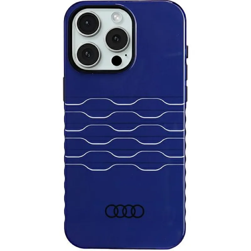 Puzdro Audi IML MagSafe pre iPhone 15 Pro Max - modré