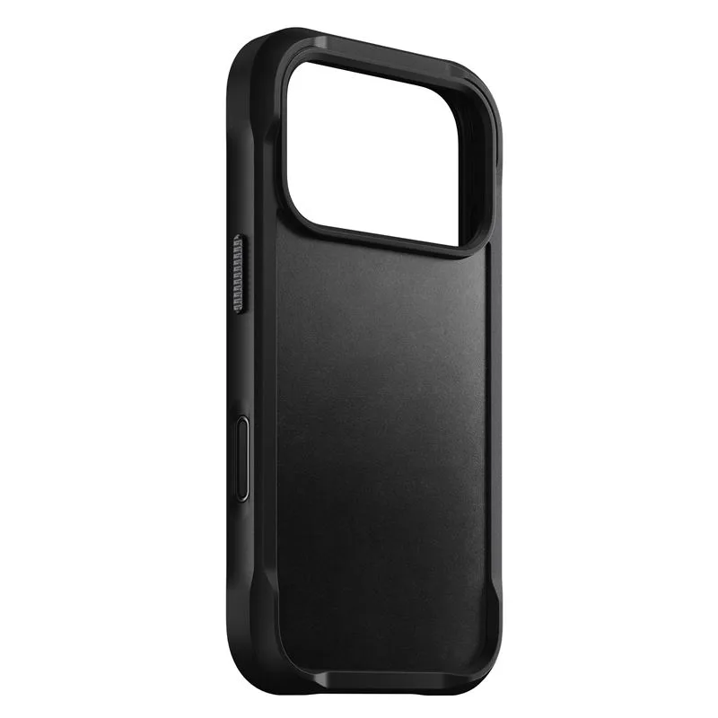 Nomad kryt Rugged Leather Case Magsafe Horween pre iPhone 17 Pro - Black…