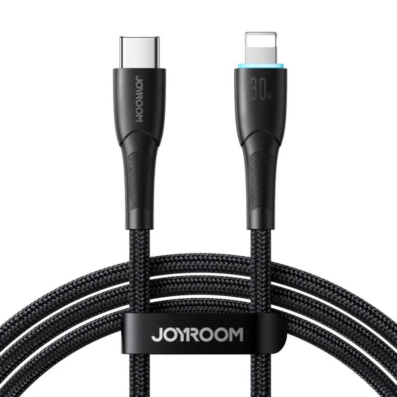 Joyroom Starry Series SA32-CL3 30W USB-C / Lightning kábel 1m - čierny