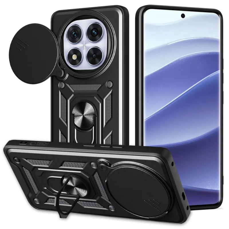 Puzdro Tech-Protect CamShield Pro pre Xiaomi Redmi Note 14 Pro+ 5G – matné čierne