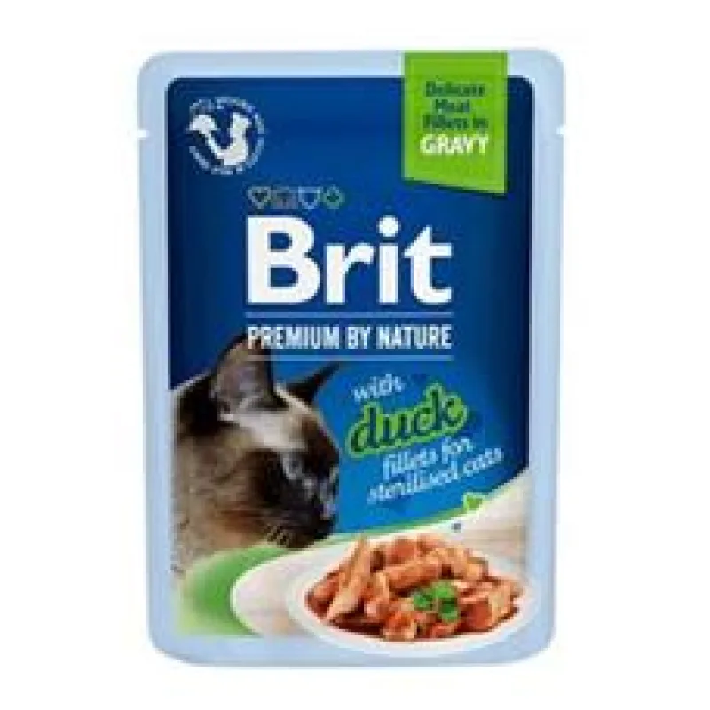 Brit Premium Cat D Fillets Gravy Duck Sterilised 85 g