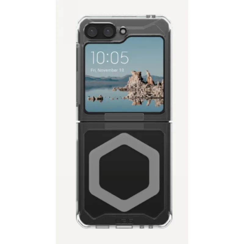 Puzdro UAG Plyo Pro s magnetickým modulom pre Samsung Galaxy Flip 5 - priehľadné-sivé
