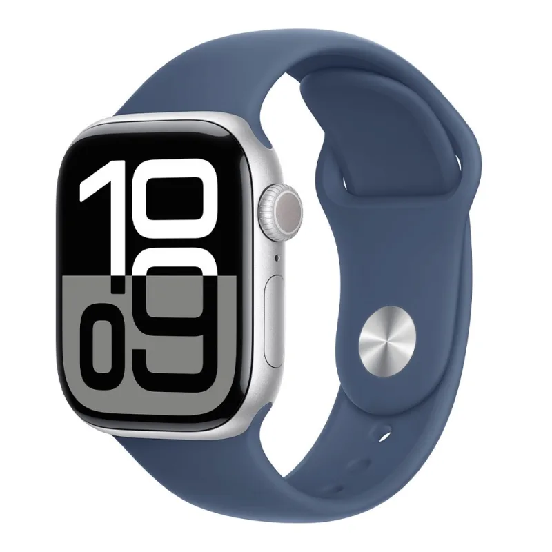 Apple Watch Series 10 GPS + Cellular 46mm Silver Aluminium Case with…
