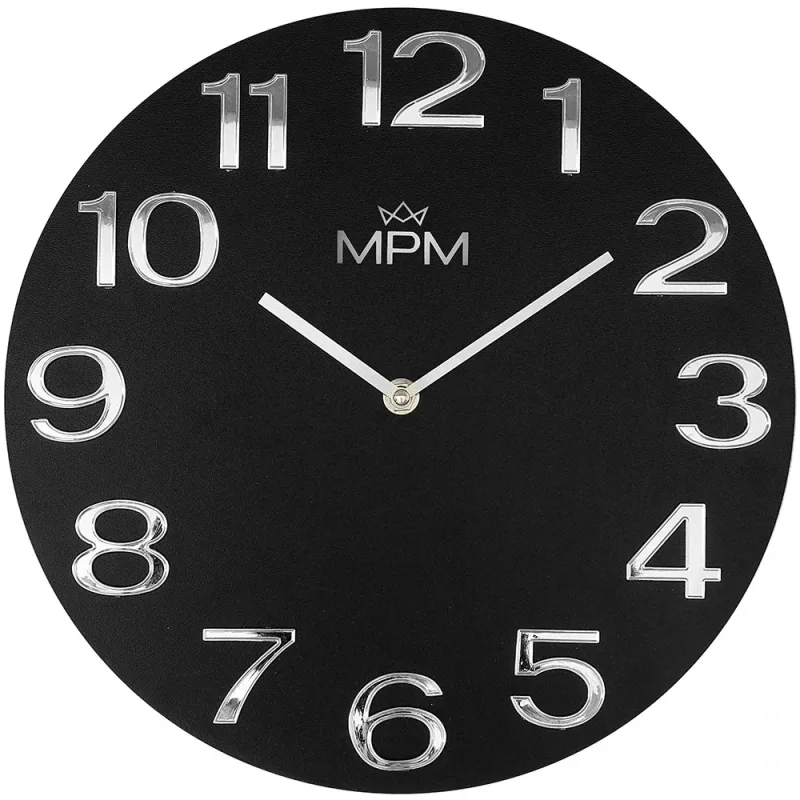 MPM Nástěnné dřevěné hodiny MPM Timber Simplicity - E07M.4222.9070 SKLAD