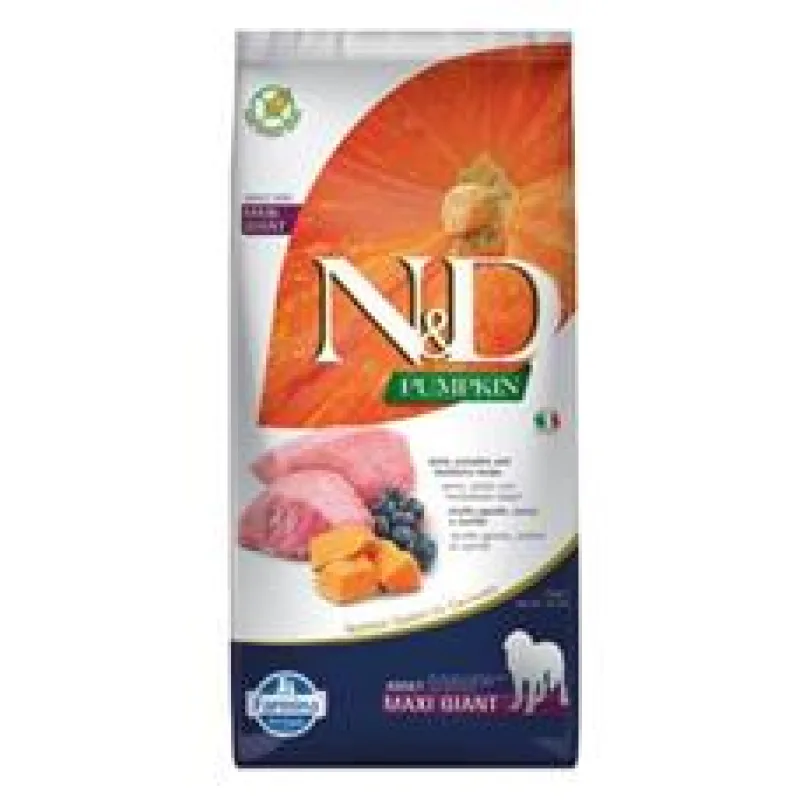 N&D Pumpkin DOG Adult Giant Lamb & Blueberry 12 kg