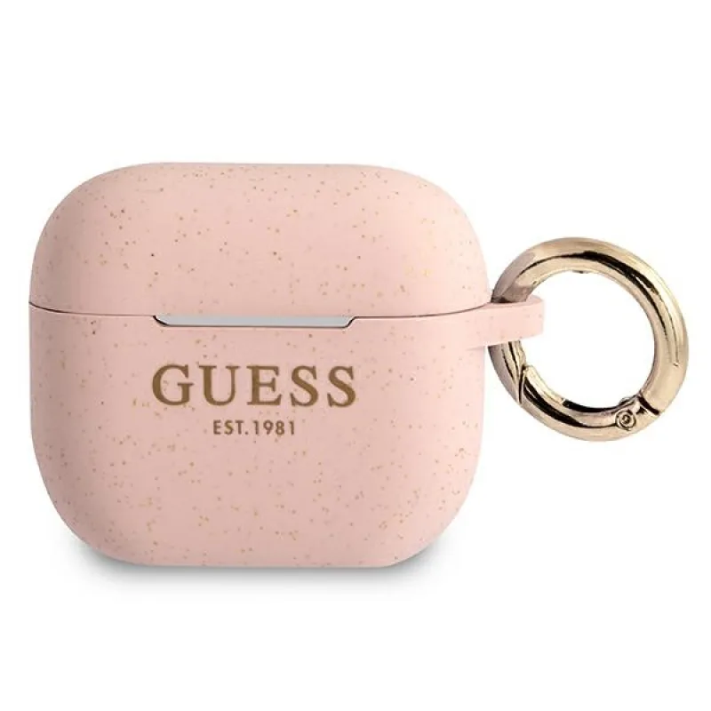 Guess GUA3SGGEP kryt AirPods 3 ružový/ružový silikónový lesk
