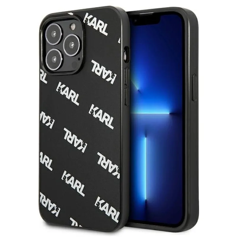 Celoplošné puzdro Karl Lagerfeld pre iPhone 13 Pro / iPhone 13 - čierne