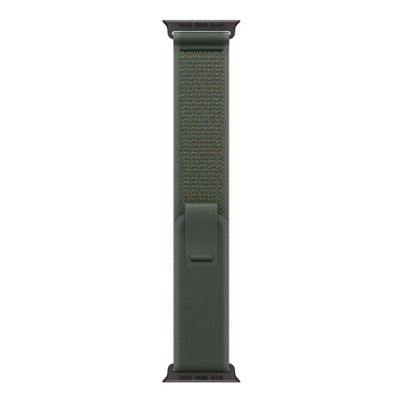 Apple Watch 49mm Green Trail Loop - S/M - Black Titanium Finish