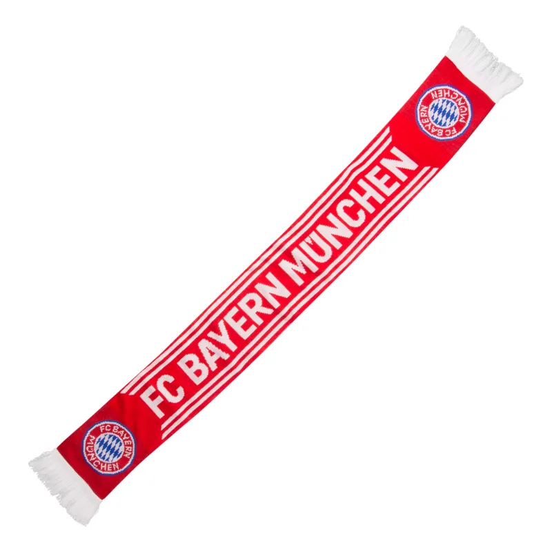FC Bayern München - Bayern Mníchov pletený šál červený 140 cm - SKLADOM