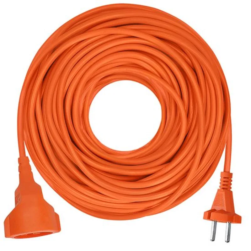 Solight 1z pohyblivý prívod - spojka, 25m, 2 x 1,5mm2, oranžová PS23