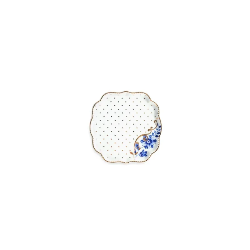 Pip Studio Royal White odkládací tácek na čajové sáčky, bílý