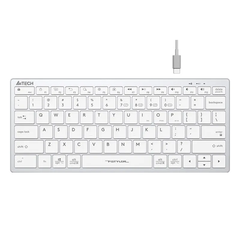 A4tech Klávesnice FBX51C, kancelářská klávesnice, membránová, bezdrátová,…