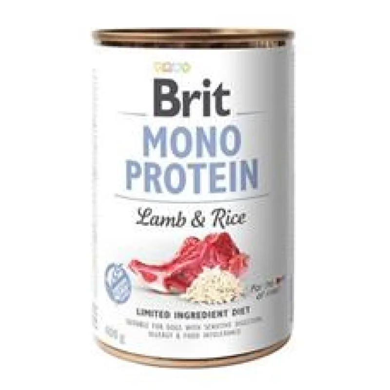 Brit Dog konz Mono Protein Lamb & Brown Rice 400g