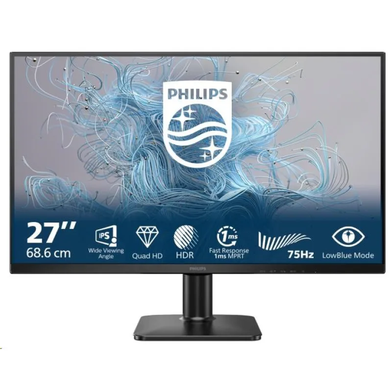 Philips/ 27E2N1500L/ 27"/ IPS/ QHD/ 75Hz/ 4ms/ Čierna/ 3R 27E2N1500L/00