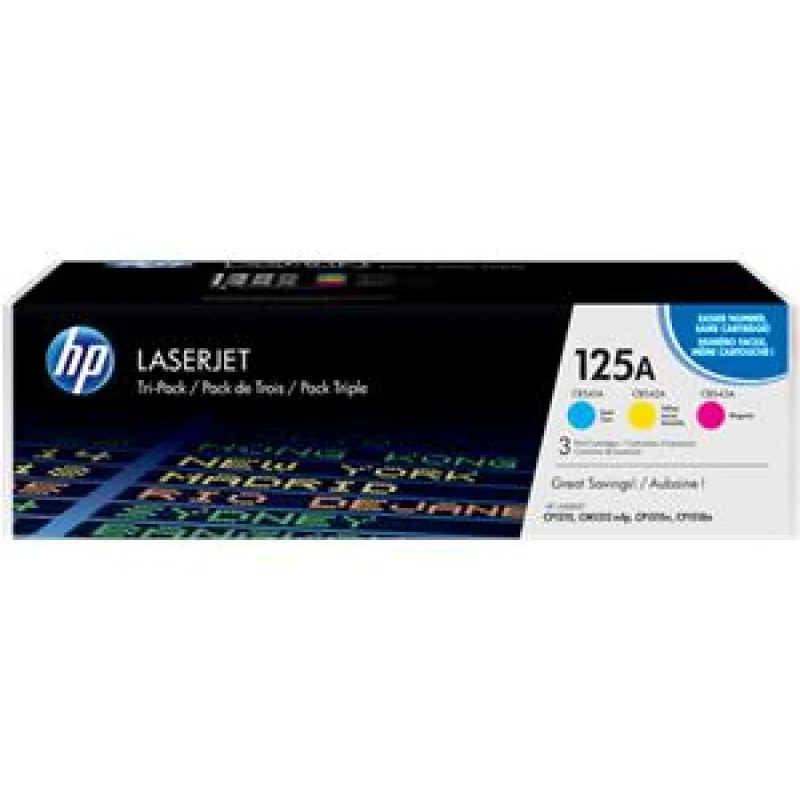 HP 125A trojbalenie - azúrová, purpurová, žltá CF373AM