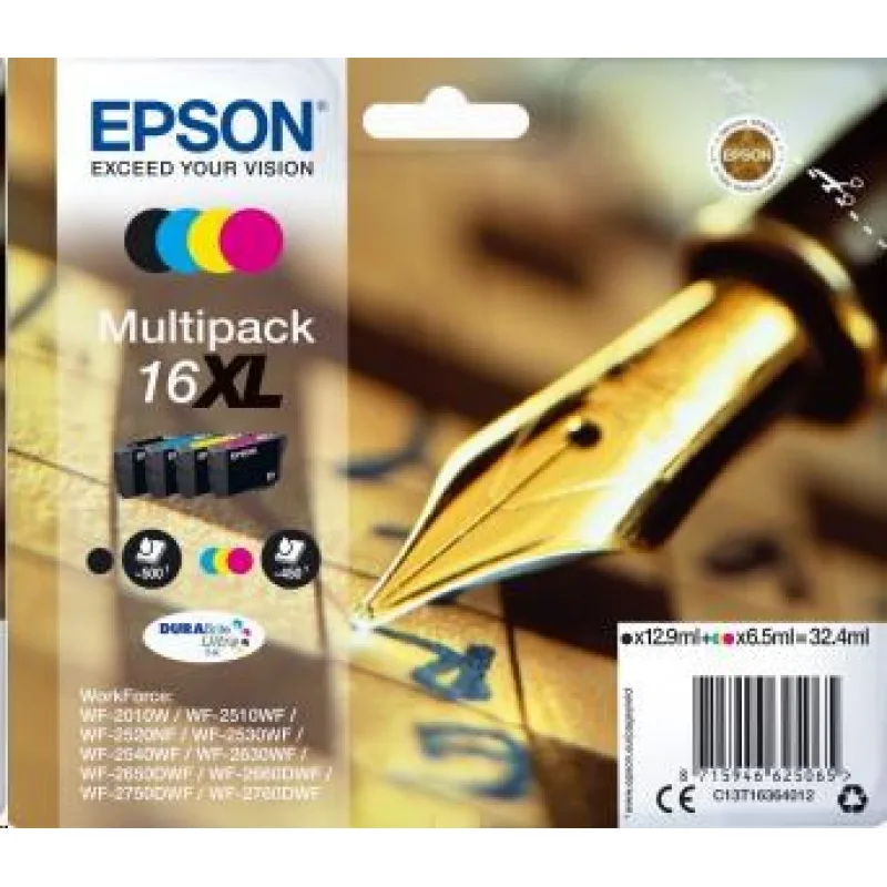 Viacnásobné balenie atramentov EPSON radu 16XL "Pen C13T16364012