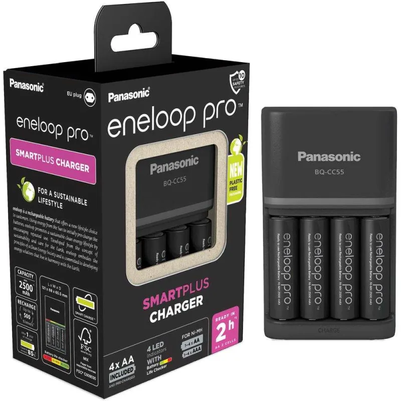 PANASONIC NAB. KJ55HCD40E 4xAA ENELOOP PRO N, 2500 mAh pro AA/ AAA …