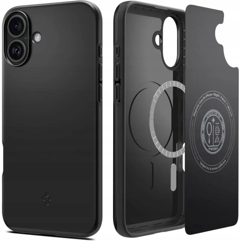 Puzdro Spigen Thin Fit MagSafe pre iPhone 16 Plus – čierne