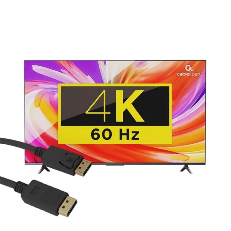Gembird kábel DisplayPort (M/M), 4K, 10m, čierny CC-DP2-10M