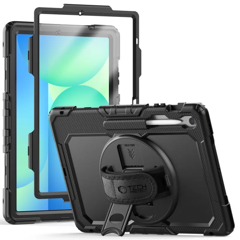 Pevné puzdro Tech-Protect pre Samsung Galaxy Tab S10 FE+ – čierne
