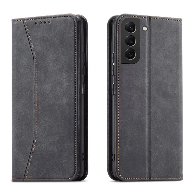 Magnet Fancy Case pre Samsung Galaxy S23+ flip cover peňaženkový stojan čierny