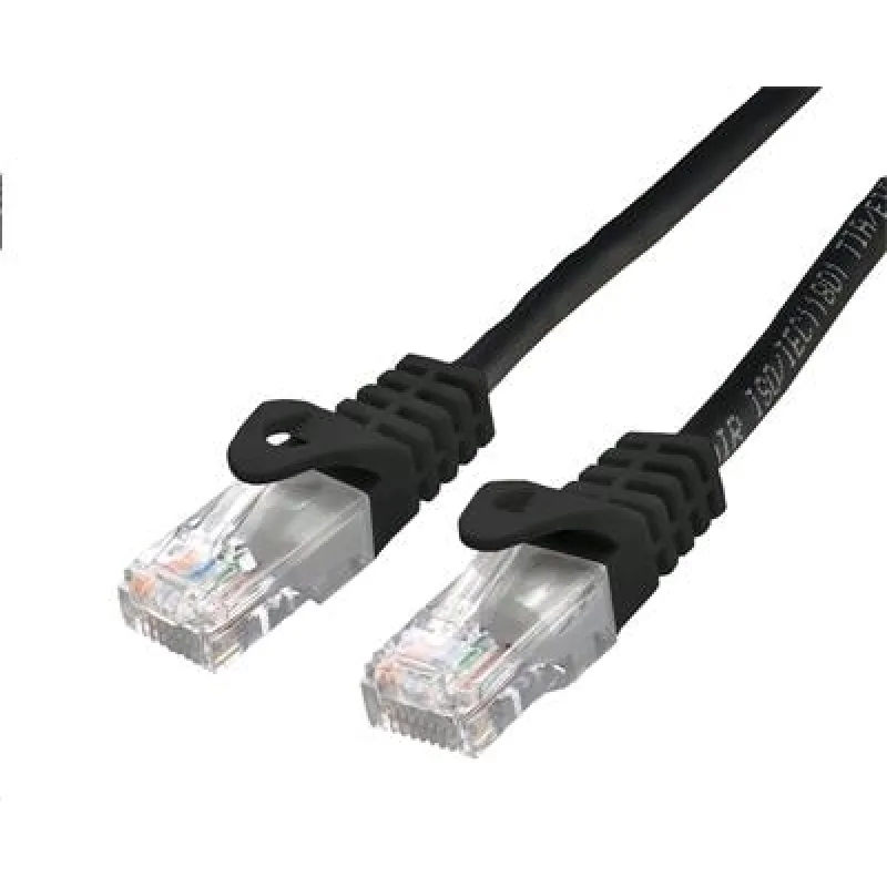 Kábel C-TECH patchcord Cat6, UTP, čierny, 1m CB-PP6-1BK