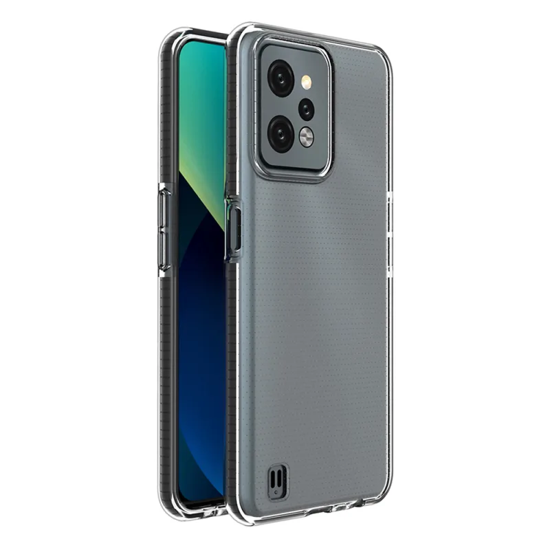 Puzdro Spring Case pre silikónový kryt Realme C31 s rámom čierny