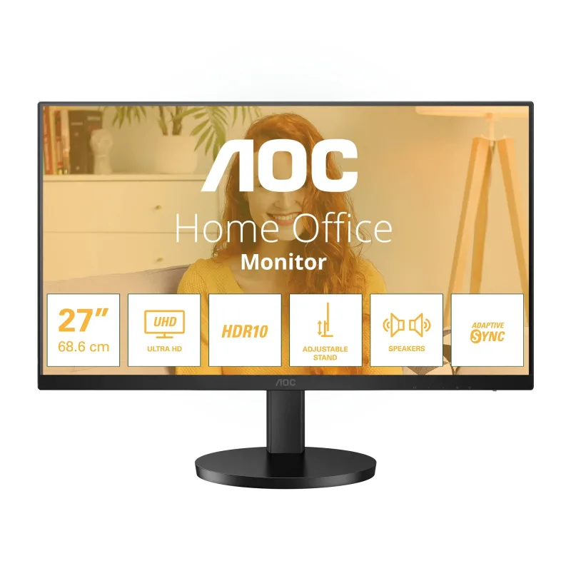 AOC/ U27B3AF/ 27"/ IPS/ 4K UHD/ 60Hz/ 4ms/ Black/ 3R U27B3AF