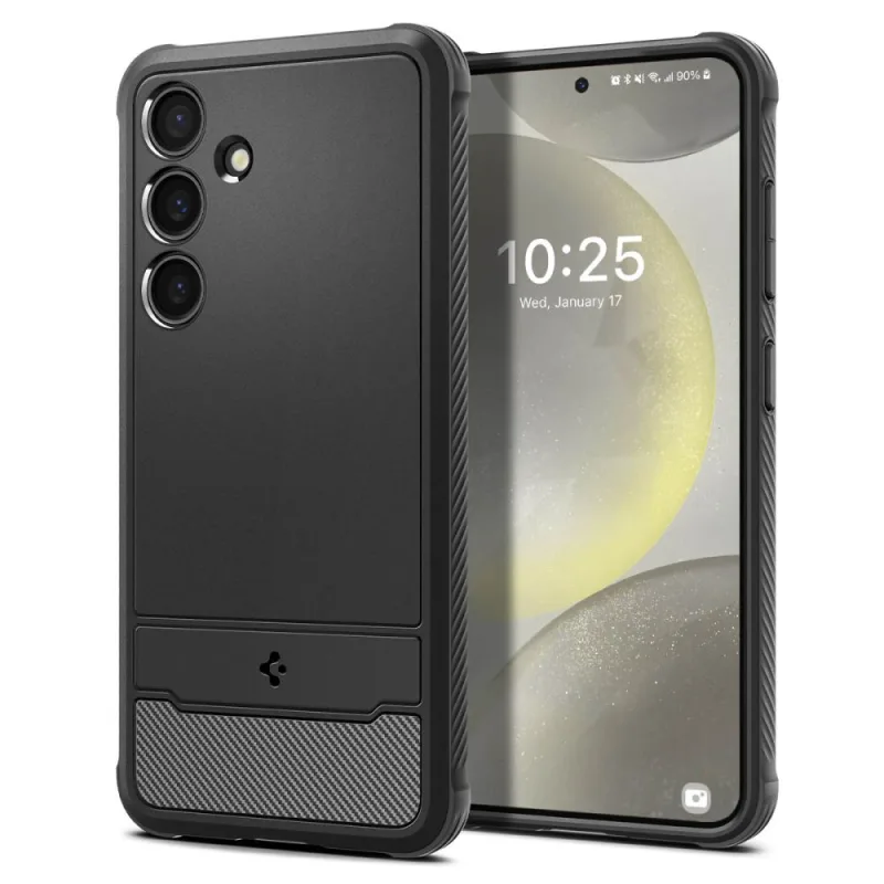 Puzdro Spigen Rugged Armor pre Samsung Galaxy S24 – matné čierne