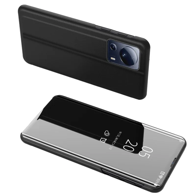 Kryt Clear View Case pre kryt Xiaomi 13 Lite s chlopňou čierny