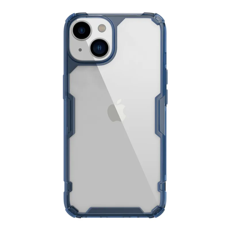 Puzdro Nillkin Nature Pro iPhone 14 Plus, pancierový kryt, modrý kryt