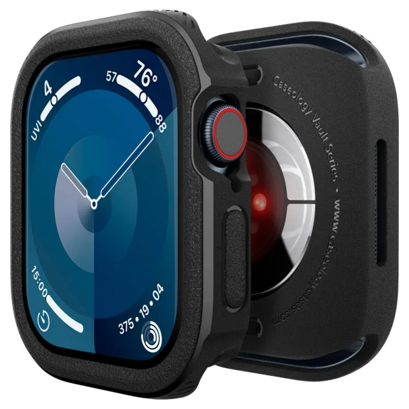Caseology Vault puzdro na Apple Watch 10 (46 mm) – čierne
