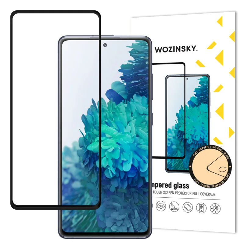 Wozinsky tvrdené sklo s celolepiacim sa super pevným ochranným krytom obrazovky s úplným krytím s rámom vhodný pre Samsung Galaxy S20 FE čierny