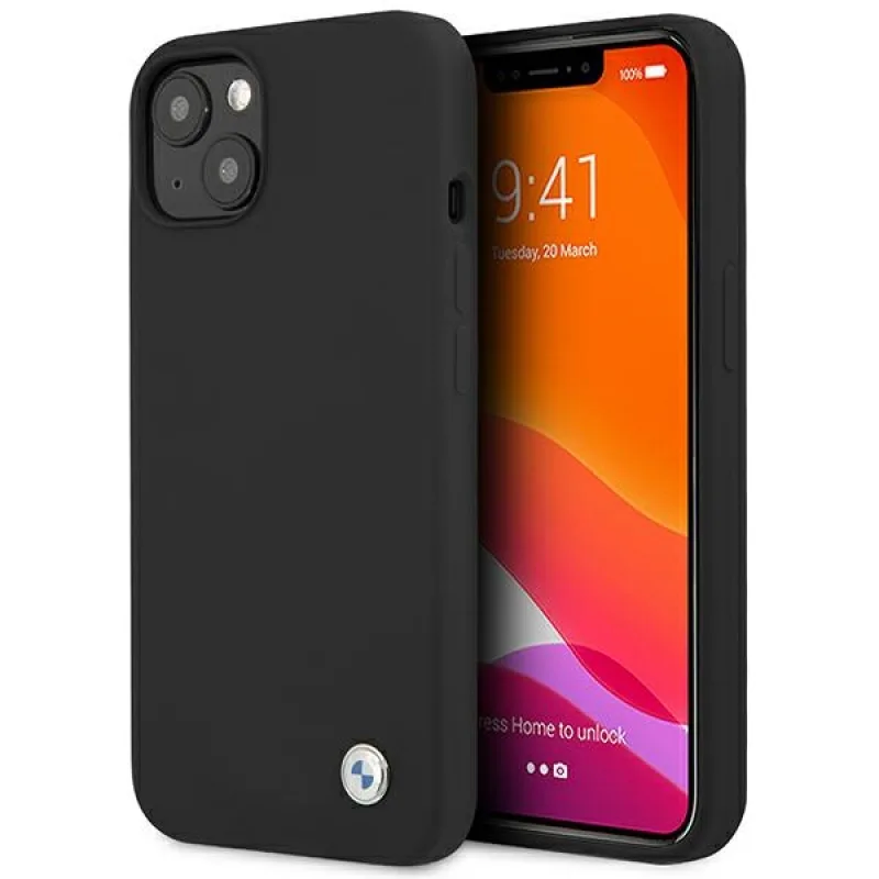 BMW Silicone Signature Case pre iPhone 13 mini - čierne