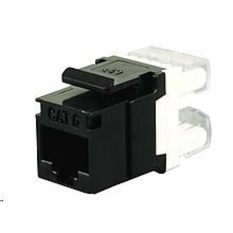 Solarix zárezový keystone CAT6 UTP RJ45 čierny SXKJ-6-UTP-BK 25286601