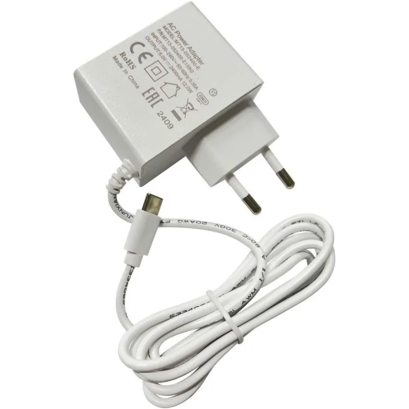 MikroTik MT13-052400-E15BG, napájecí adaptér 5V 2.4A, 12W, pro hAP ax…