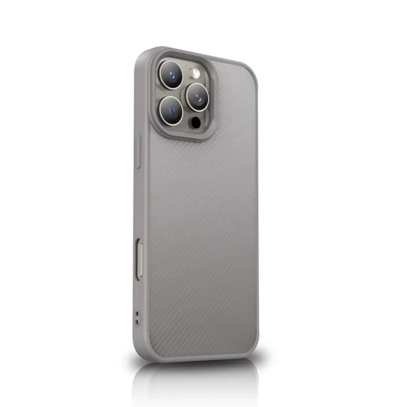 Puzdro Wozinsky z uhlíkových vlákien s MagSafe pre Samsung Galaxy S25 Ultra - šedé