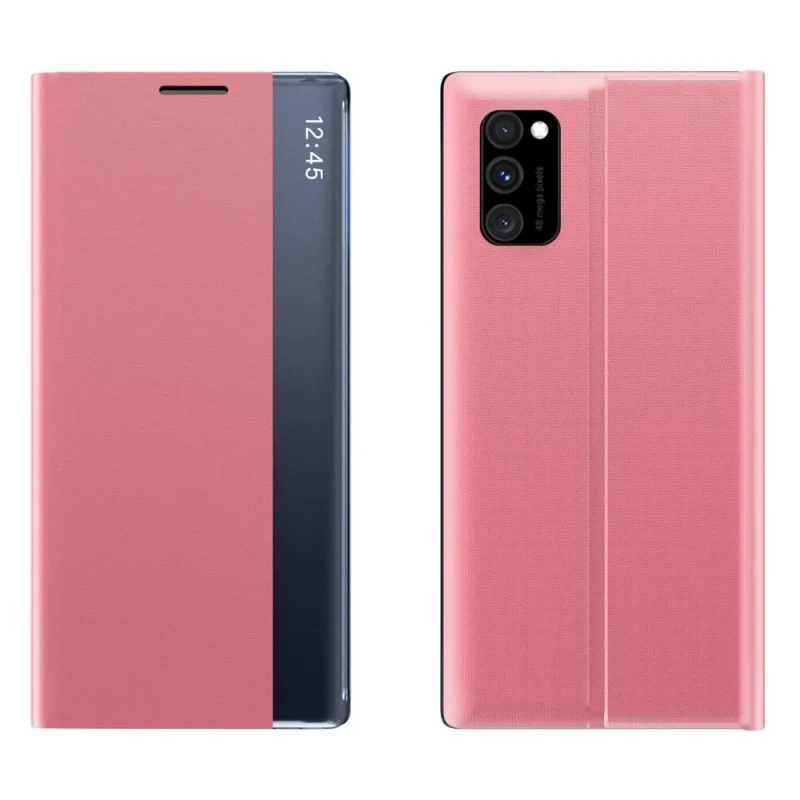 Nový kryt Sleep Case s funkciou klapky stojana pre Poco M4 Pro 5G ružový